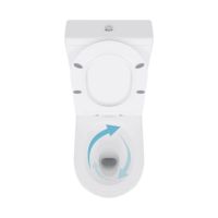 Унітаз підлоговий Qtap Swan Eco білий глянцевий QTSWA27W48748 з бачком і сидінням Soft-close