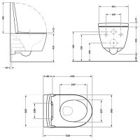 Унітаз підвісний Qtap Taurus білий глянцевий QTTAU26W49116 з сидінням Soft-close