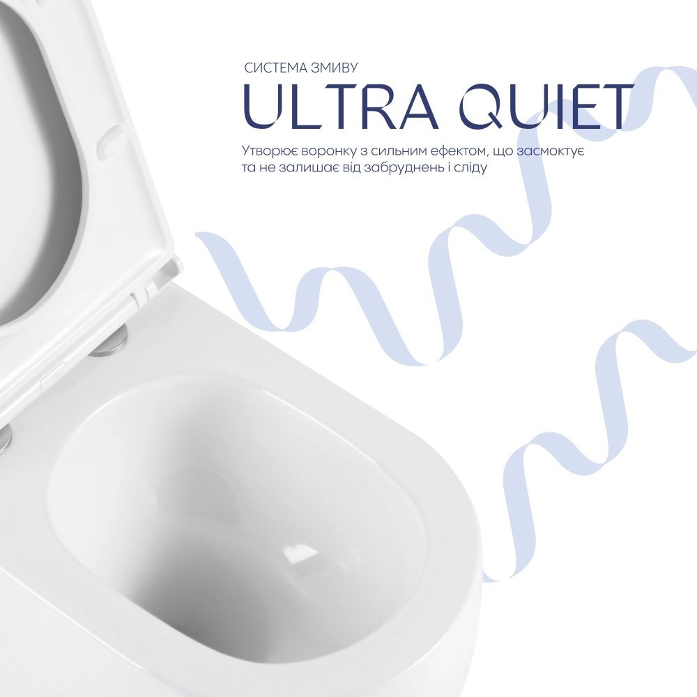 Унітаз підвісний Qtap Taurus білий глянцевий QTTAU26W49116 з сидінням Soft-close