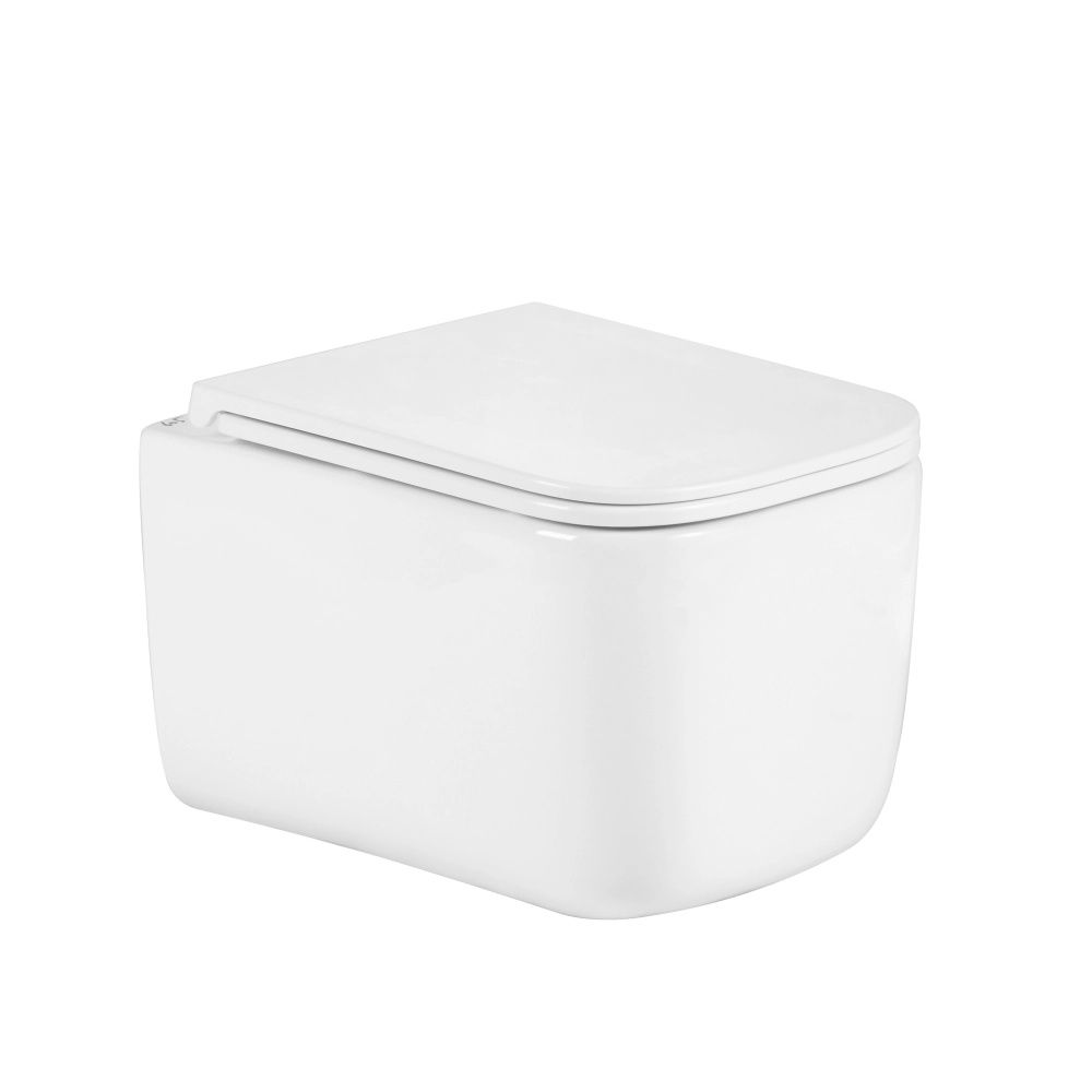 Унитаз подвесной Qtap Gemini белый глянцевый QTTAU26W49119 с сиденьем Soft-close