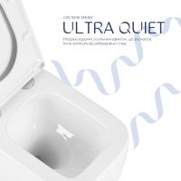 Унитаз подвесной Qtap Gemini белый глянцевый QTTAU26W49119 с сиденьем Soft-close