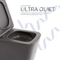 Унітаз підвісний Qtap Tern антрацит глянцевий QTTER26AN48999 з сидінням Soft-close