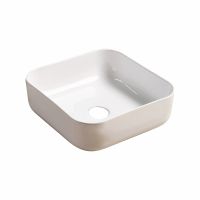 Раковина накладна Imprese i-FORM 38.5 см білий глянцевий с06010603-38