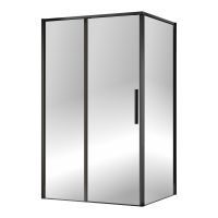 Душова кабіна Imprese OSSER 77,5x117,5 (профіль - чорний, скло - тоноване) s06400601GR