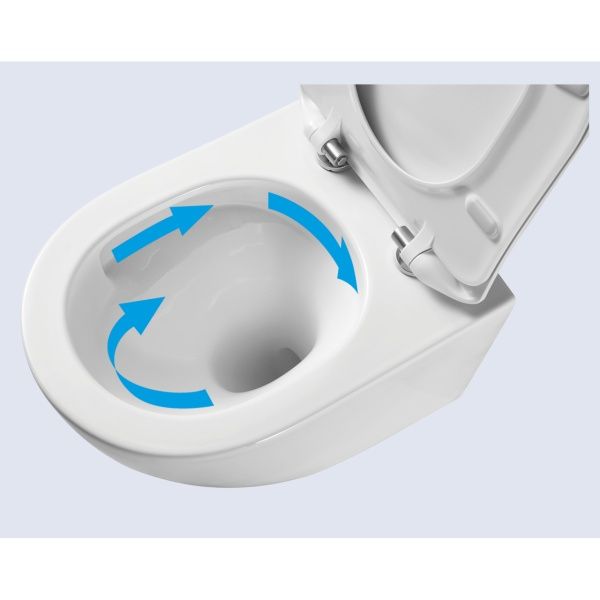 Унітаз підлоговий Imprese OSLAVA Rimless c06507103TW з бачком і сидінням Slow-closing