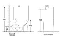 Унітаз підлоговий Imprese VLTAVA c06509610 з бачком і сидінням Slow-closing