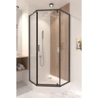 Душова кабіна Qtap Scorpio 90x90 (профіль - чорний, скло - прозоре) SCOBLA10995AC6