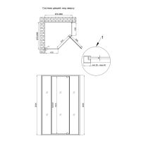 Душова кабіна Qtap Scorpio 90x90 (профіль - чорний, скло - прозоре) SCOBLA10995AC6