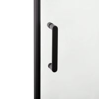 Душова кабіна Qtap Scorpio 90x90 (профіль - чорний, скло - прозоре) SCOBLA10995AC6SET з піддоном