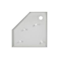 Душова кабіна Qtap Scorpio 90x90 (профіль - чорний, скло - прозоре) SCOBLA10995AC6SET з піддоном