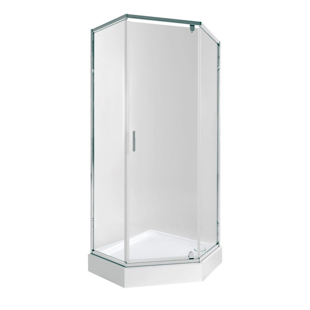 Душова кабіна Qtap Scorpio 90x90 (профіль - хром, скло - прозоре) SCOCRM10995AC6SET з піддоном