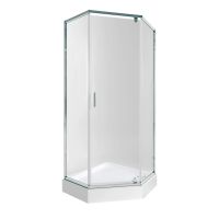 Душова кабіна Qtap Scorpio 90x90 (профіль - хром, скло - прозоре) SCOCRM10995AC6SET з піддоном