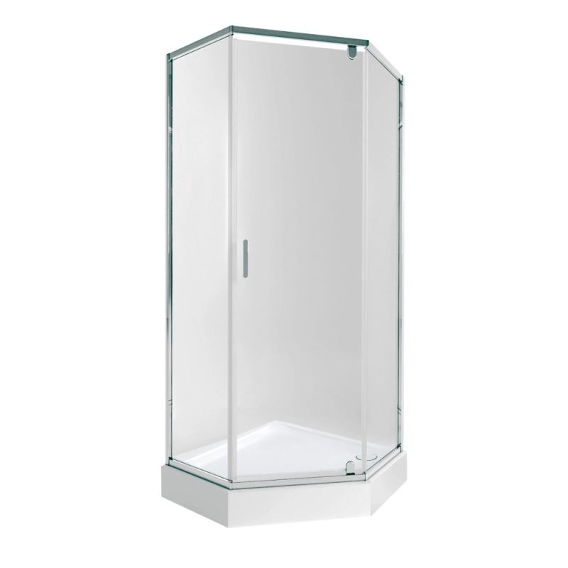 Душова кабіна Qtap Scorpio 90x90 (профіль - хром, скло - прозоре) SCOCRM10995AC6SET з піддоном