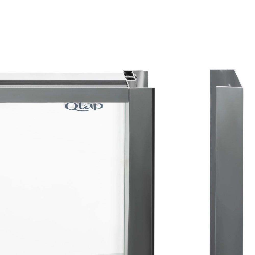 Душова кабіна Qtap Scorpio 90x90 (профіль - хром, скло - прозоре) SCOCRM10995AC6SET з піддоном