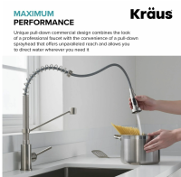 Змішувач для кухні Kraus Bolden антична бронза KPF-1610SFACB