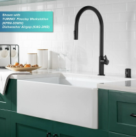 Змішувач для кухні Kraus Oletto чорний матовий KPF-2821MB