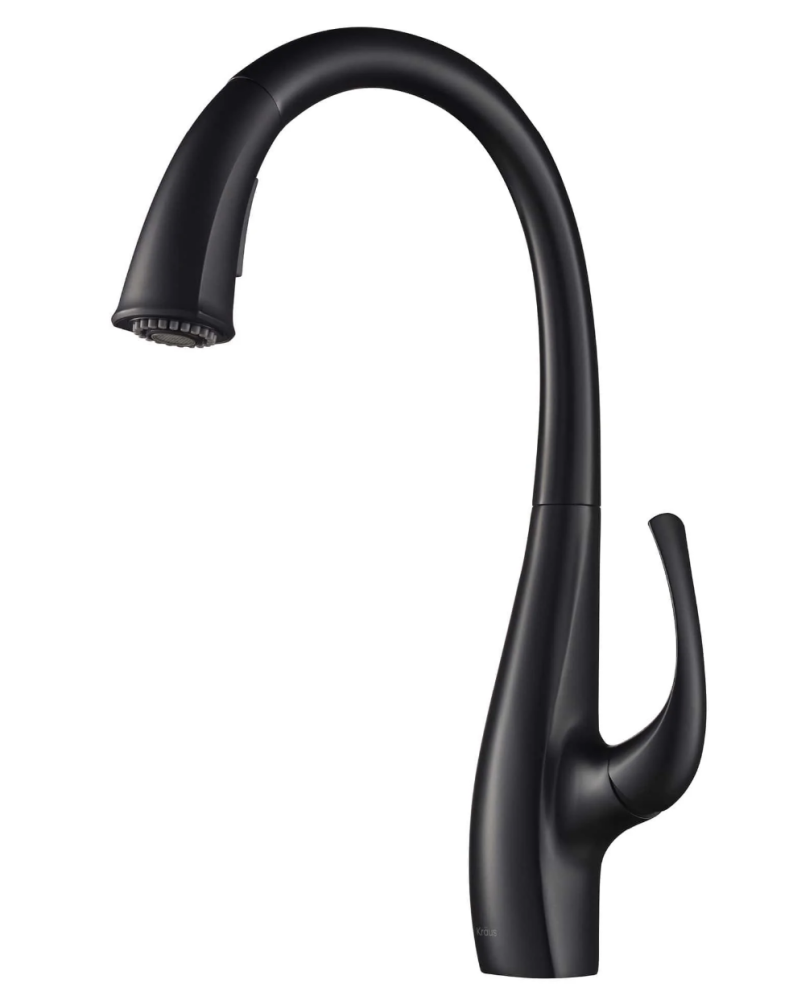 Смеситель для кухни Kraus Ansel матовый черный KPF-1675MB