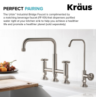 Смеситель для кухни Kraus Urbix сатин KPF-3125SFS