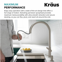Змішувач для кухні Kraus Oletto бронза KPF-2821BB