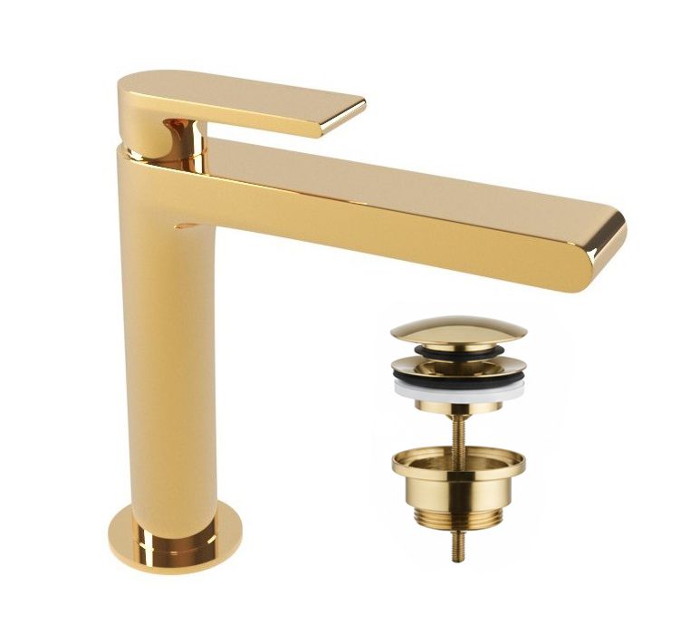 Змішувач для раковини Bugnatese Simple PVD золото SIMPO6613SC