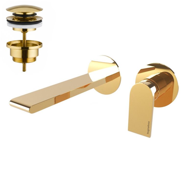 Змішувач для раковини Bugnatese Simple PVD золото SIMPO6645SC