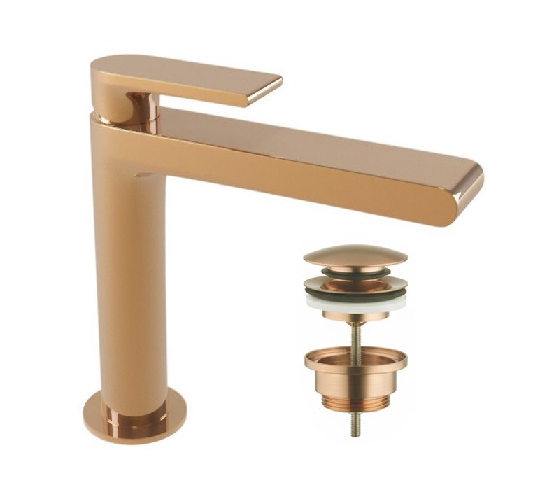 Змішувач для раковини Bugnatese Simple PVD мідь SIMPR6613SC