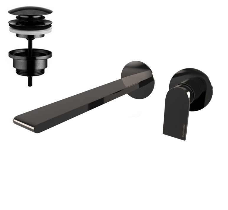 Змішувач для раковини Bugnatese Simple PVD чорний SIMPT6646SC