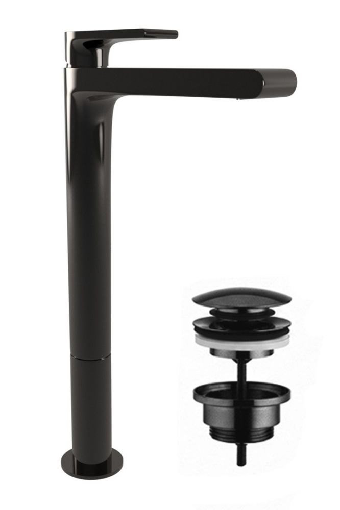 Смеситель для раковины Bugnatese Simple PVD черный SIMPT6697SC