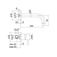 Змішувач для раковини Paffoni Stick хром SK007CR70
