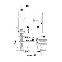 Змішувач для біде Paffoni Stick хром SK135HCR