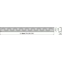 Решітка для канала AlcaPlast SMILE-750L
