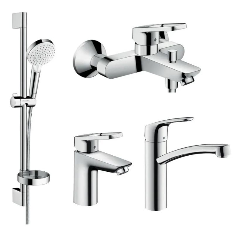 Набір змішувачів Hansgrohe Logis Loop 4 в 1 хром 1302019