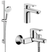 Набір змішувачів Hansgrohe Vernis Blend 3 в 1 хром 71551111