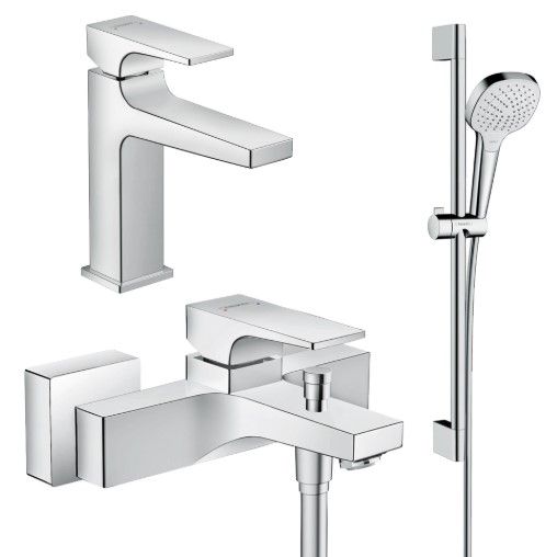 Набір змішувачів Hansgrohe Metropol 3 в 1 хром 32540112