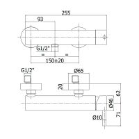 Смеситель для душа Paffoni Steel сталь STEEL168AC