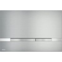 Клавіша змиву AlcaPlast Flat сталь матова/сталь глянцева STRIPE-INOX