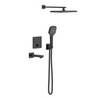 Душевая система скрытого монтажа Imprese BILOVEC черный матовый t04800910SBC