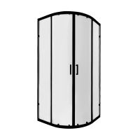 Душова кабіна Qtap Taurus 90x90 (профіль - чорний, скло - прозоре) TAUBLA1099AC6