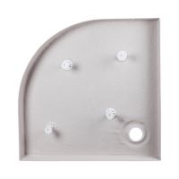 Душова кабіна Qtap Taurus 90x90 (профіль - чорний, скло - прозоре) TAUBLA1099AC6SET з піддоном