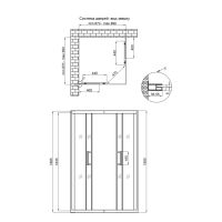 Душова кабіна Qtap Taurus 90x90 (профіль - чорний, скло - прозоре) TAUBLA1099SC6