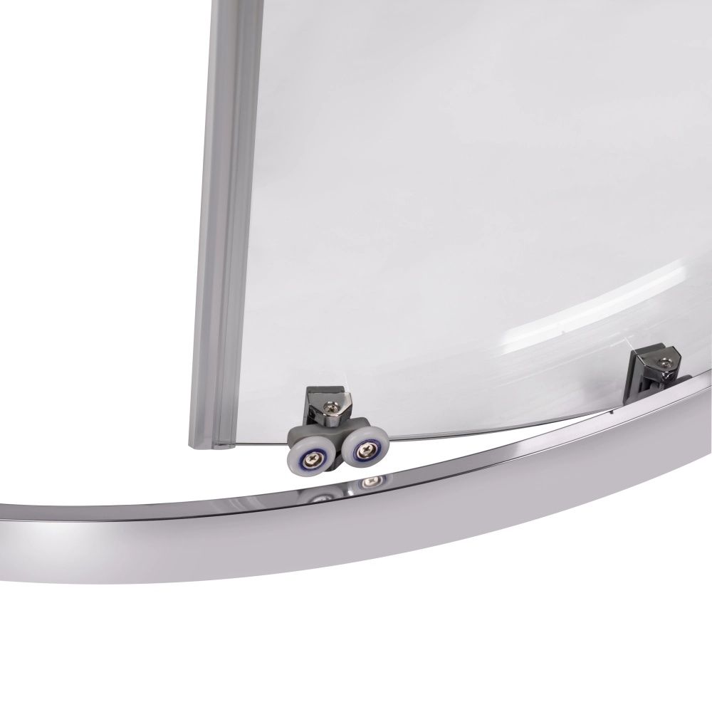 Душова кабіна Qtap Taurus 100x100 (профіль - хром, скло - прозоре) TAUCRM1011AC6SET з піддоном