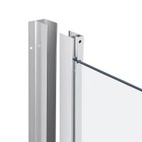 Душова кабіна Qtap Taurus 100x100 (профіль - хром, скло - прозоре) TAUCRM1011SC6SET з піддоном