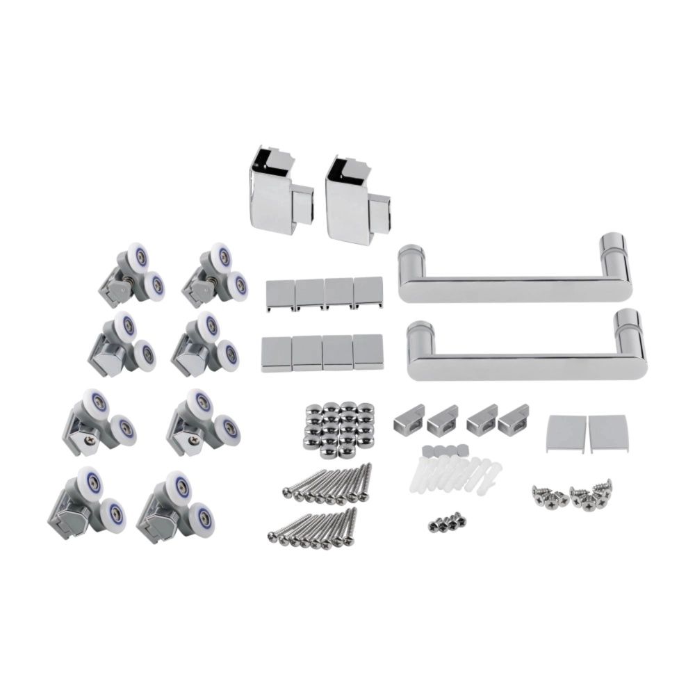 Душова кабіна Qtap Taurus 100x100 (профіль - хром, скло - прозоре) TAUCRM1011SC6SET з піддоном