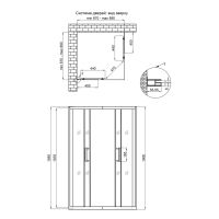 Душова кабіна Qtap Taurus 90x90 (профіль - хром, скло - прозоре) TAUCRM1099SC6