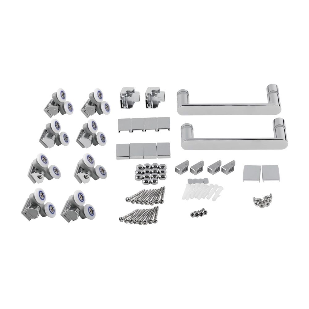 Душова кабіна Qtap Taurus 90x90 (профіль - хром, скло - прозоре) TAUCRM1099SC6SET з піддоном