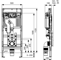 Инсталляция для унитаза TECE Lux 9600400
