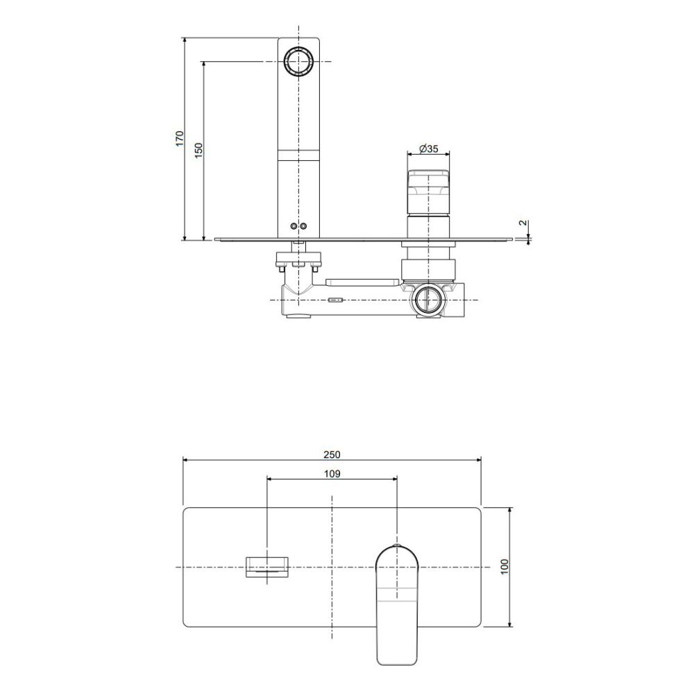 Змішувач для раковини Paffoni Tilt сталь TI104ST