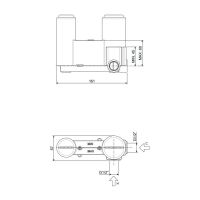 Смеситель для раковины Paffoni Tilt черный матовый TI105NO