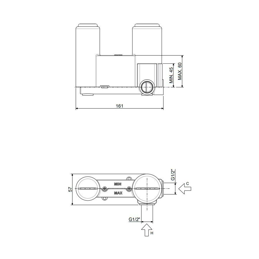 Змішувач для раковини Paffoni Tilt сталь TI106ST