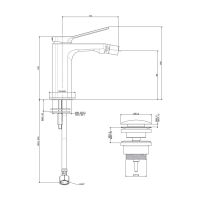 Змішувач для біде Paffoni Tilt хром TI131KCR